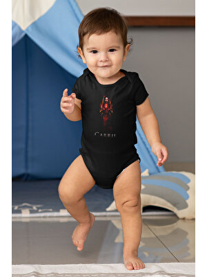 Tişört Fabrikası Carrie Siyah Unisex Bebek Body - Zıbın