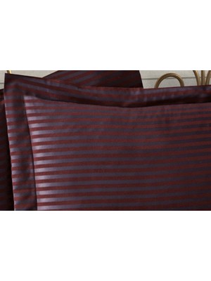 Finezza Bella Bambu Jakar Kumaş Bordo Ikili Oksford 60X80 cm Yastık Kılıfı -1344