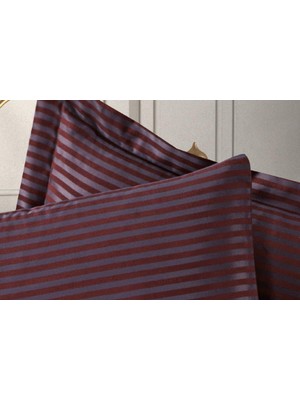 Finezza Bella Bambu Jakar Kumaş Bordo Ikili Oksford 60X80 cm Yastık Kılıfı -1344