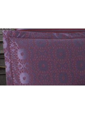 Finezza Jardin Bambu Jakar Kumaş Bordo Ikili Oksford 60X80CM Yastık Kılıfı -1352