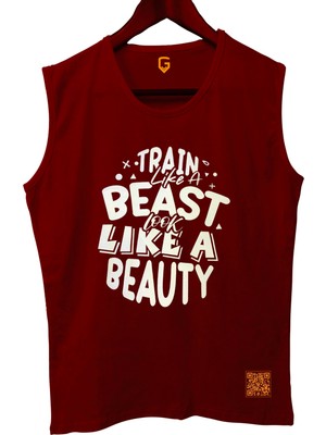 Top Glory Trainbeast Kolsuz Sporcu T-Shirt Tank Top