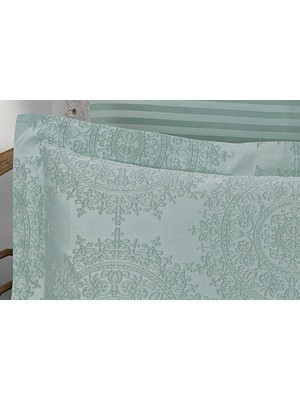 Finezza Tiara Bambu Jakar Kumaş Mint Ikili Oksford 60X80CM Yastık Kılıfı - 1359