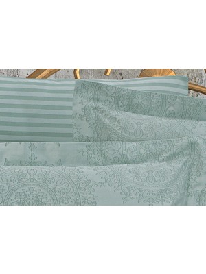 Finezza Tiara Bambu Jakar Kumaş Mint Ikili Oksford 60X80CM Yastık Kılıfı - 1359