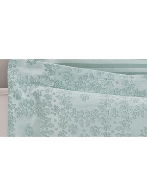 Finezza Jardin Bambu Jakar Kumaş Mint Ikili Oksford 60X80 cm Yastık KILIFI -1354