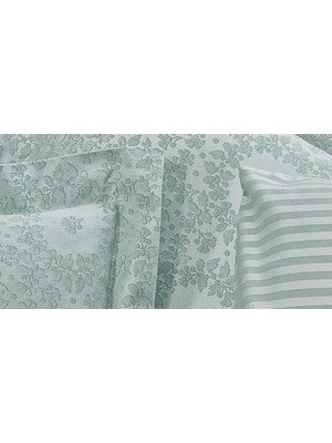 Finezza Jardin Bambu Jakar Kumaş Mint Ikili Oksford 60X80 cm Yastık KILIFI -1354