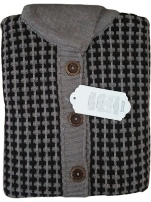 El&Ma Kadın Bej Cepli Düğmeli Yakalı Hırka