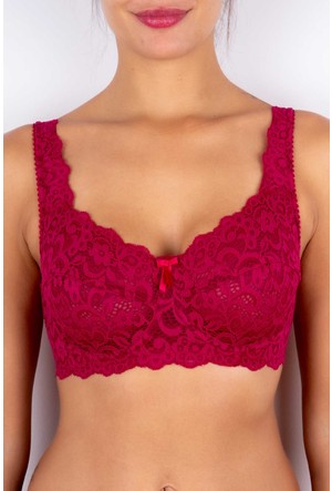 Charm bra, red