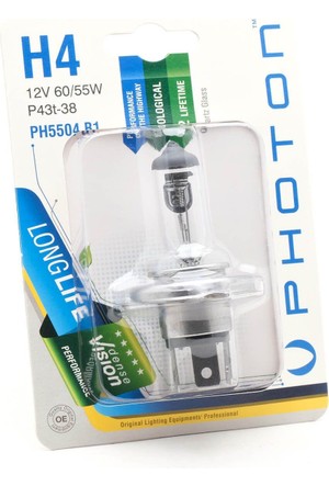 Ampoule Voiture H4 Vision Plus B1 60 55W 12V P43t-38 Upgraded Tuning Car  Bulbs, Philips