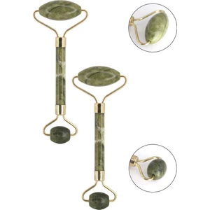 2 Adet Yeşim Taşı Yüz Masaj Aleti