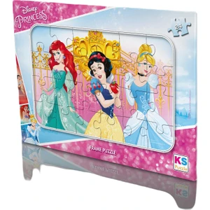 KS Games Disney Princess (Prenses) Frame Puzzle/yapboz 24 Parça