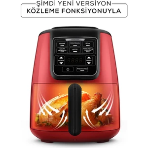 Air Pro Cook Köz XL Airfryer Ruby 4 Kişilik Fritöz