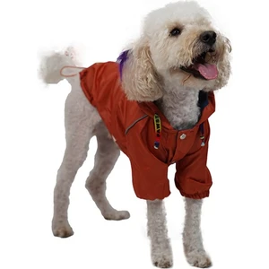 Pluvia İçi Polar Küçük Irk Köpek Yağmurluğu Turuncu