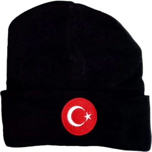 Salar Ticaret Salarticaret Lacivert Bere Türk Bayraklı Kışlık Akrilik Bere