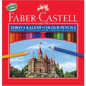 24 Renk Faber Kuru Boya Kalemi