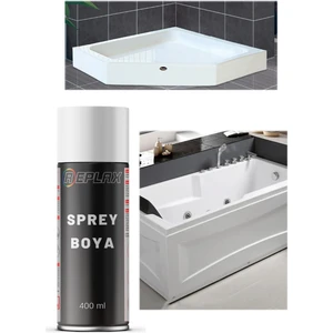 Duşakabin Jakuzi Beyaz Sprey Boyası Suya Dayanıklı 400 Ml
