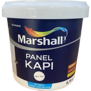 Su Bazlı Panel Kapı Boyası  0,75  Lt  - Yeni Plastik Ambalaj