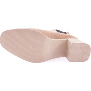 053 Kadin Küt Burun Yanlar Lastikli Topuklu Bilek Bot