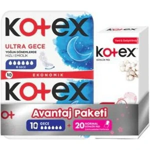 Avantaj Paketı 10 Gece + 20 Normal Gunluk Ped
