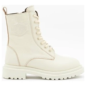 Harley Davidson Rebel Kadın Bej Deri Bot