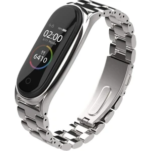 Xiaomi Mi Band 4 Metal Kordonu Kayış Klasik Baklava Desenli