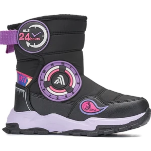 Bitmeden İste Kız Çocuk Kar Botu Cırt Cırtlı Kürklü Kaymaz Taban Termal Çizme