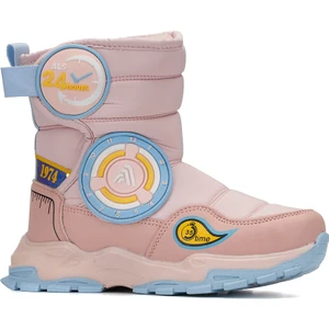 Bitmeden İste Kız Çocuk Kar Botu Cırt Cırtlı Kürklü Kaymaz Taban Termal Çizme