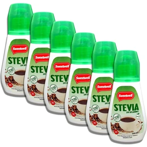 Stevia Sıvı Tatlandırıcı Sıfır Kalori 6 x 200 ml