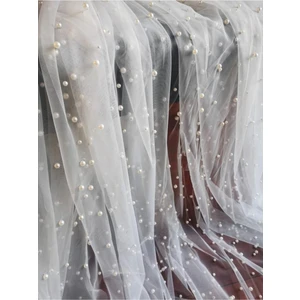 Bbays New Trend Gelin Duvak Incili Kumaş Incili Gelin Duvak Kumaşı 1 M En 1,5 M