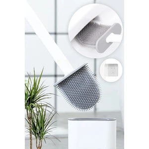 Hb Life Beyaz Renk Silikon Tuvalet Fırçası | Bükülebilir Pratik Silikon Wc Klozet Fırçası