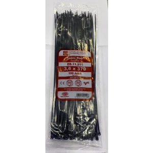 Kablo Bağı 3,6X370 Siyah (100 Adet)