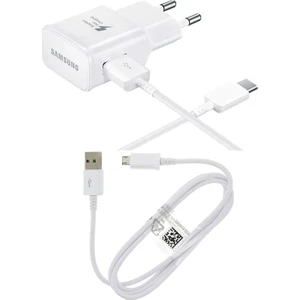 Uyumlu TA20 Micro ve Type-C Kablolu 15W Adaptec Fast Charge Hızlı Seyahat Şarj Aleti Beyaz