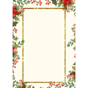 Tellgraf Reklam Hizmetleri Yılbaşı Temalı Mektup Kağıdı (A5 - 15X21 Cm- 10 Adet)