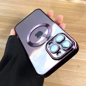 M.TK Moveteck Iphone 11 Pro Max Uyumlu Kılıf Kamera Lens Üstü Kapalı Koruma Orta Logo Gösterir Şeffaf