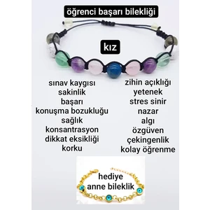 Hediye Ürün Al Doğaltaş Kız Ögrenci Başarı Bilekliği Anne Için Hediyelidir