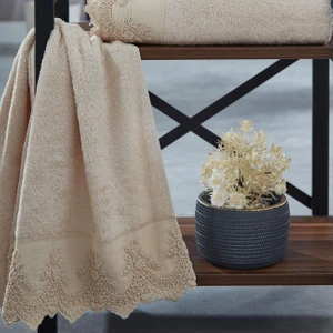 Nazik Home Tual Işlemeli Yüz Havlusu (50 x 90 Cm)