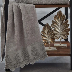 Nazik Home Tual Işlemeli Yüz Havlusu (50 x 90 Cm)