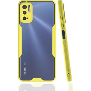 Xiaomi Redmi Note 10 5g Kılıf Parfe Kamera Korumalı Kenarları Renkli Kapak Sarı