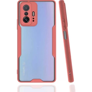 Xiaomi Mi 11T Pro 5g Kılıf Parfe Kamera Korumalı Kenarları Renkli Kapak Pembe