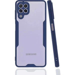 Samsung Galaxy M32 Kılıf Parfe Kamera Korumalı Kenarları Renkli Kapak Lacivert