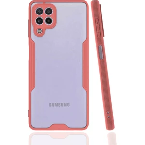 Samsung Galaxy M32 Kılıf Parfe Kamera Korumalı Kenarları Renkli Kapak Pembe