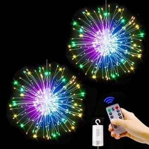 Renkli LED Fire Work LED Light LED Işık Kumandalı Işık Yılbaşı Ağacı Işığı Noel Işığı