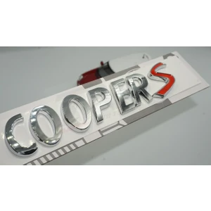 DK Tuning Mini Cooper S Logo Krom Abs Bagaj 3m 3D Yazı Amblem