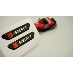 DK Tuning Seat Logo Çamurluk Yanı ve Ayna Metalize Damla Desen 3m Logo Arma