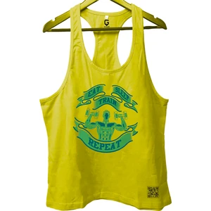 Top Glory Greenmuscle Fitness Gym Tank Top Sporcu Atleti