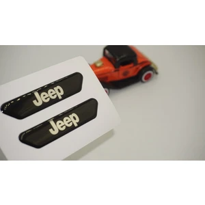 DK Tuning Jeep Logo Çamurluk Yanı ve Ayna Metalize Damla Desen 3m Logo Arma