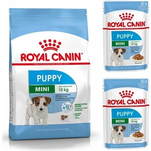 Royal Canin Mini Puppy Yavru Köpek Maması 2 kg +  Mini Puppy Yaş Maması 2 Adet (Original)