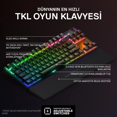 Steelseries Apex Pro Tkl Wireless (2023) Mekanik Oyuncu Fiyatı
