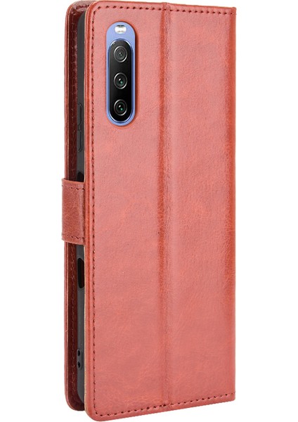 Sony Xperia 10 Telefon Kılıfı - Kahverengi (Yurt Dışından) modelleri