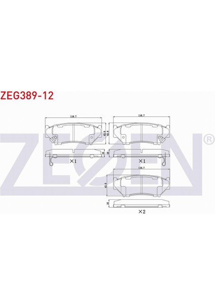Suzukı Vıtara (Et,ta) 1.6i 16V 1988-1999 Ön Fren Balatası Ikazlı 5520056840