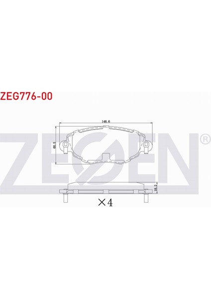 Ford Mondeo Iıı 1.6i 16V 2000-2007 Ön Fren Balatası 6q0 698 151 C